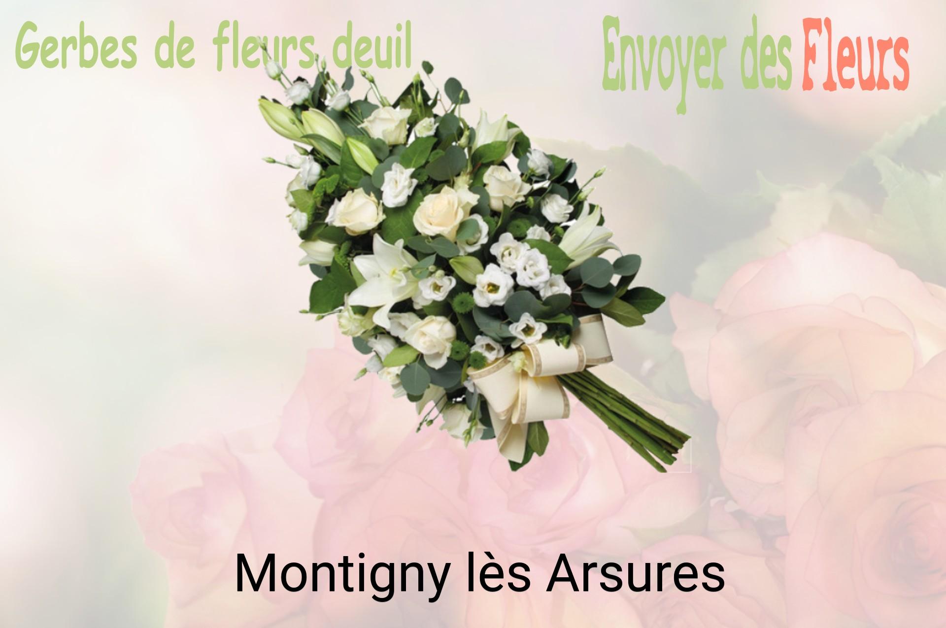 Gerbe de fleurs de deuil livrée à Montigny-lès-Arsures